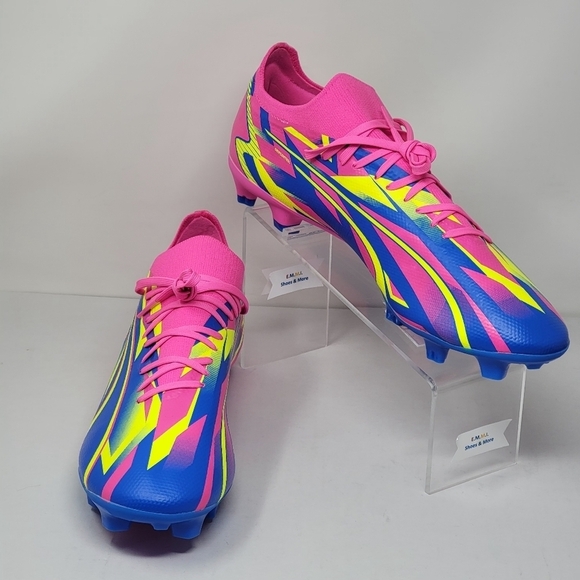 Puma Ultra Match Energy Luminous FG/MG M 107543 01 Shoes Blue Mens Size 13 New - Picture 3 of 8